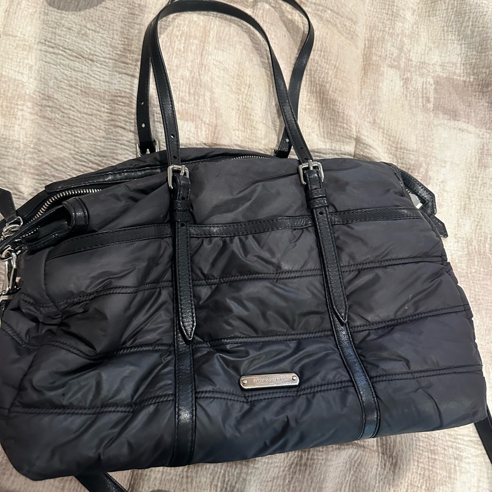 Burberry Abbey quilted nylon diaper bag